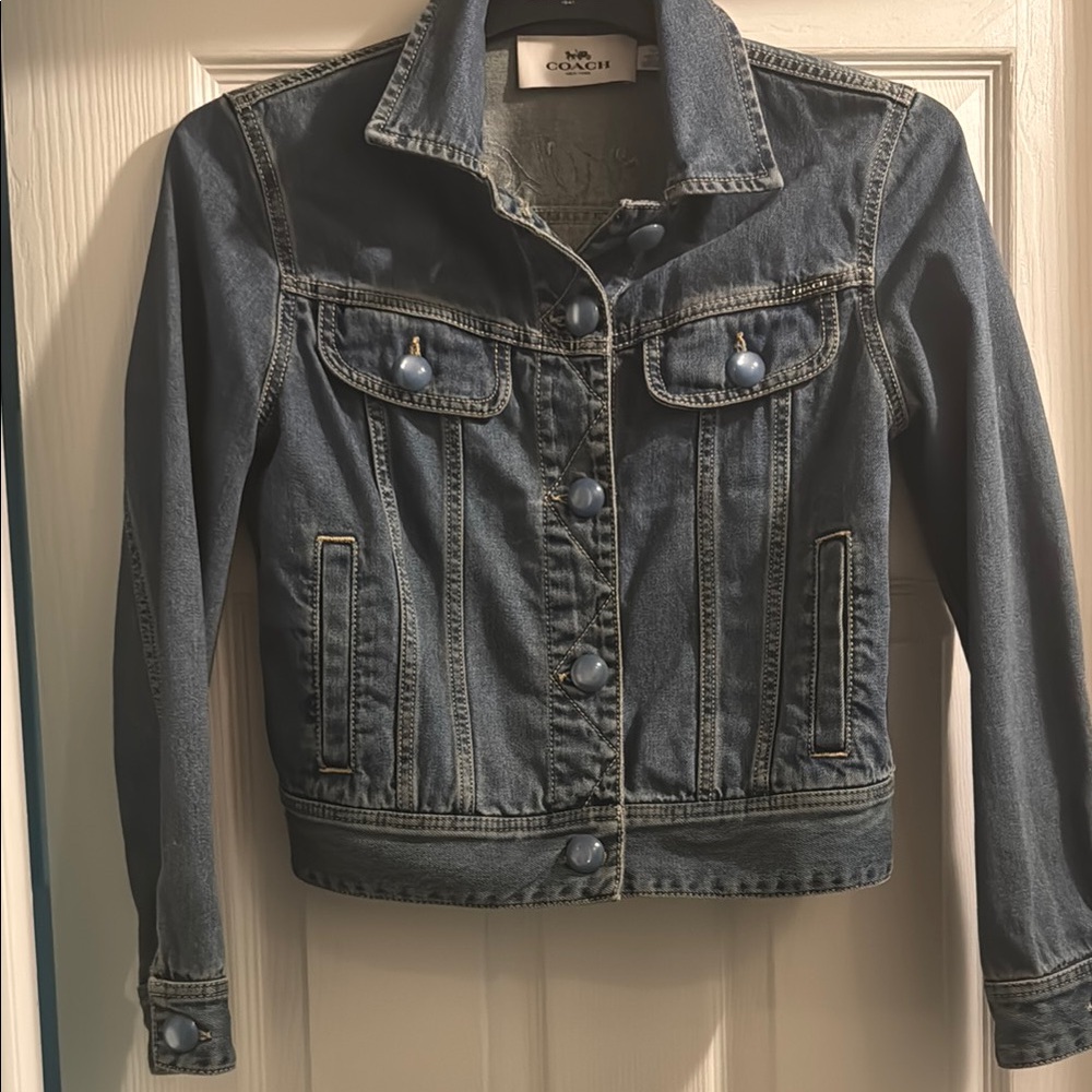 Coach Blue Jean Jacket Style #35015 
New Without Tag